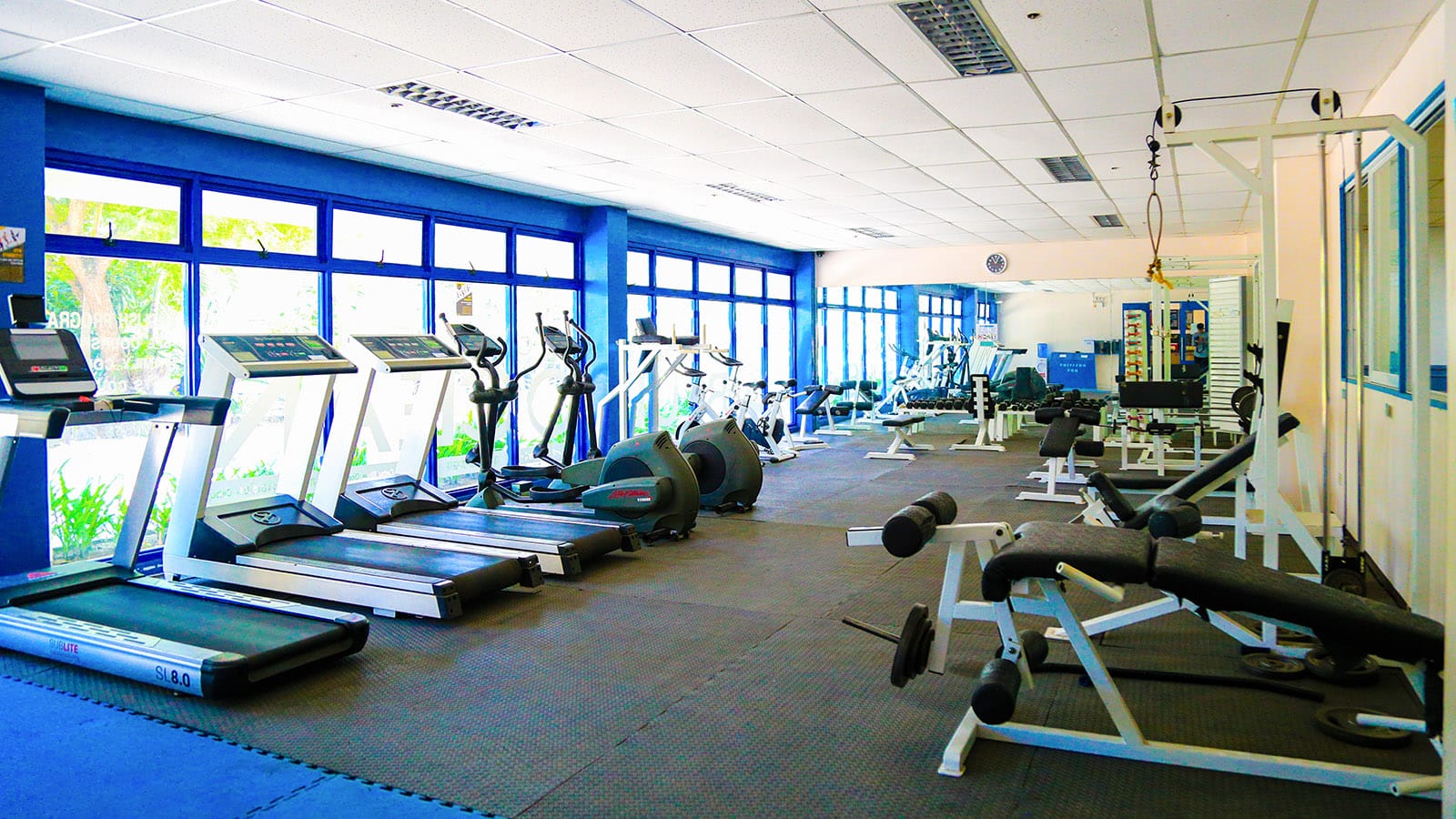 Phòng Gym trường Anh ngữ Cebu Blue Ocean