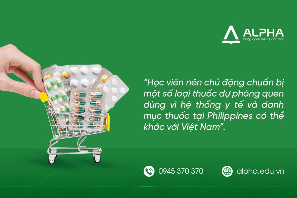 Chuẩn Bị Thuốc Dự Phòng Khi Du Học Philippines